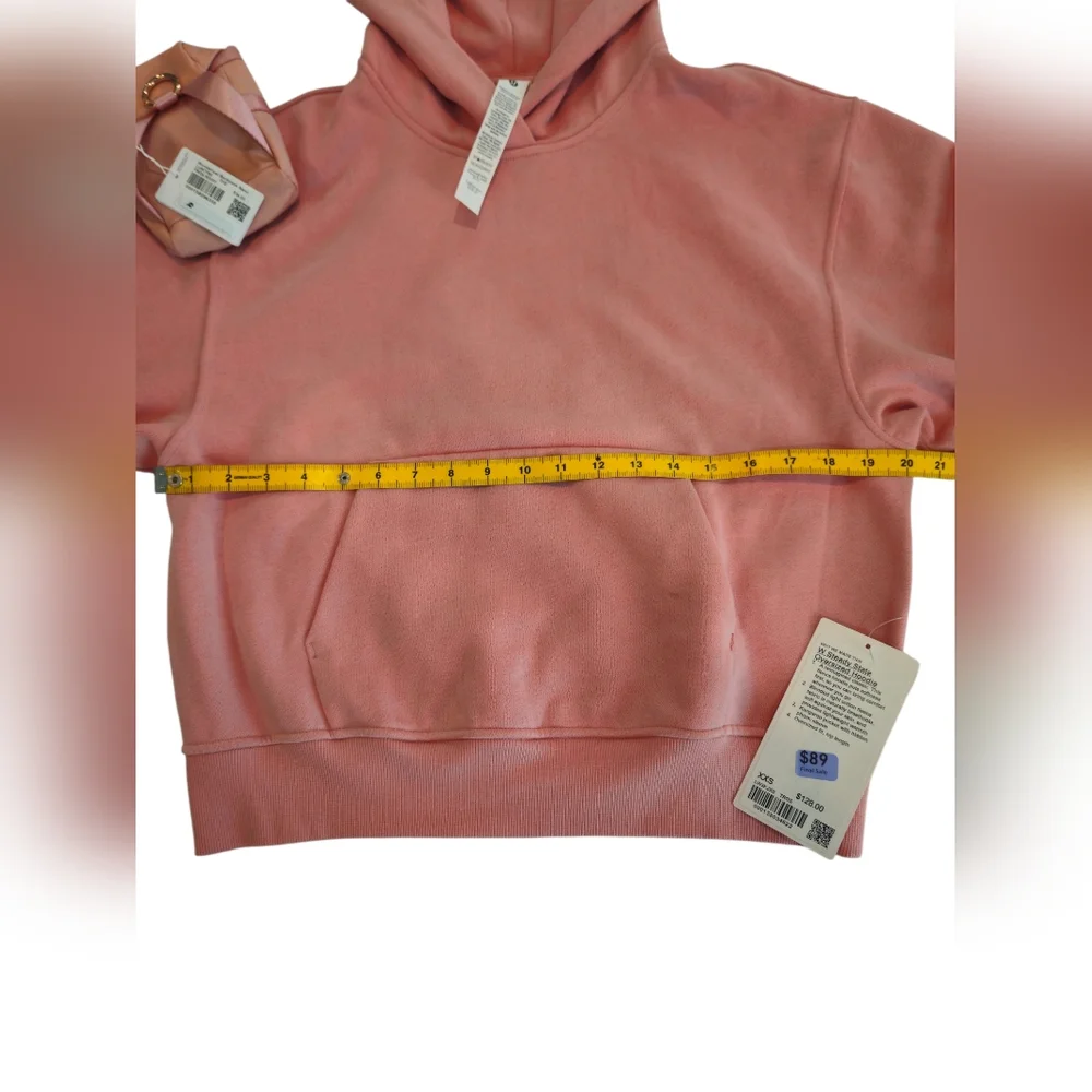 Lululemon Steady State Oversized Hoodie XXS Pink + FREE Nano Backpack NWT Bundle - Picture 4 of 9